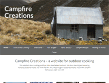 Tablet Screenshot of campfirecreations.co.nz